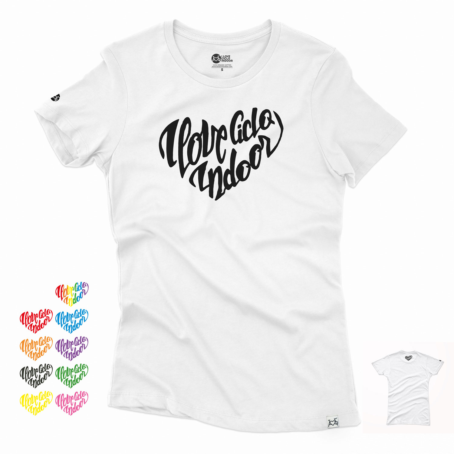 Camiseta blanca mujer LOVE CICLO