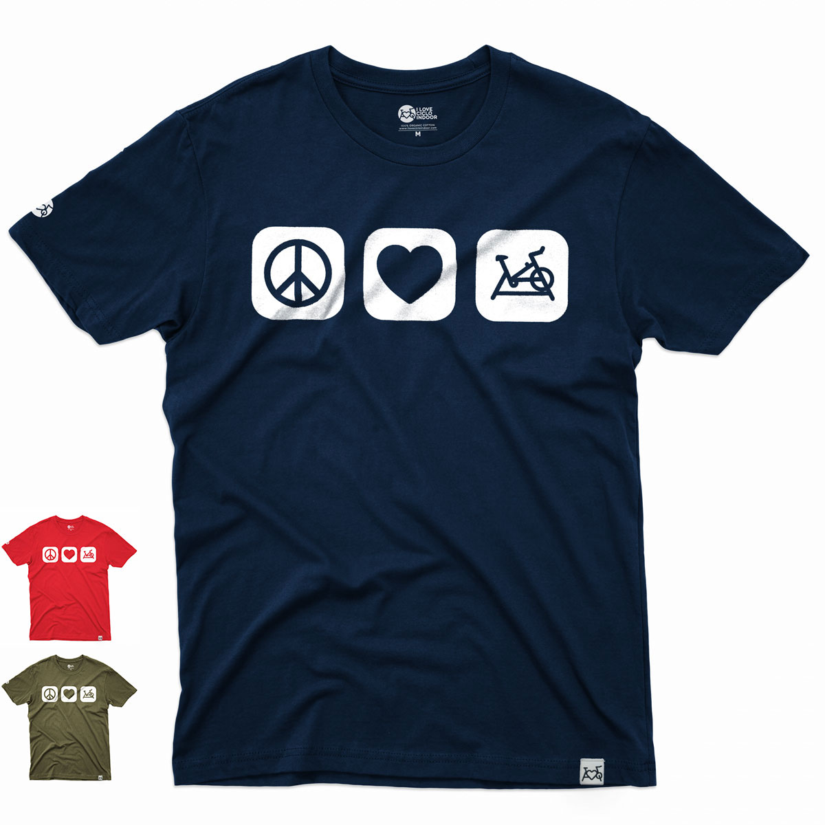 Camiseta PEACE&LOVE by Ciclolover