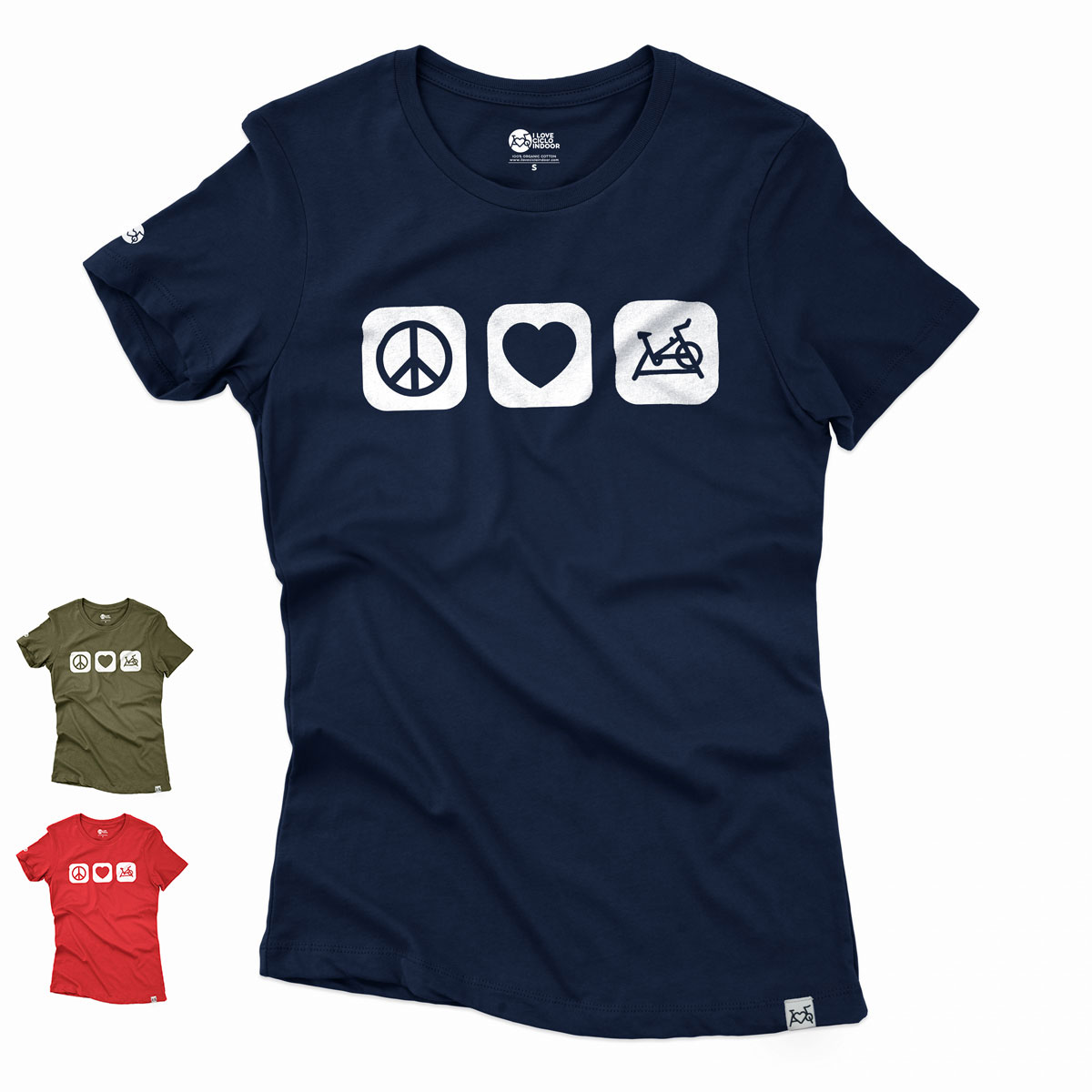 Camiseta mujer PEACE&LOVE by Ciclolover